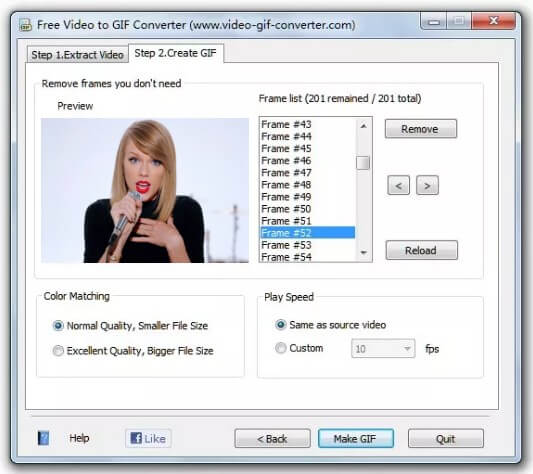 how to use free video to gif converter