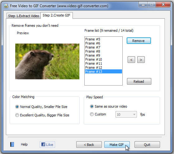 to GIF. Convert  video to GIF online & free 