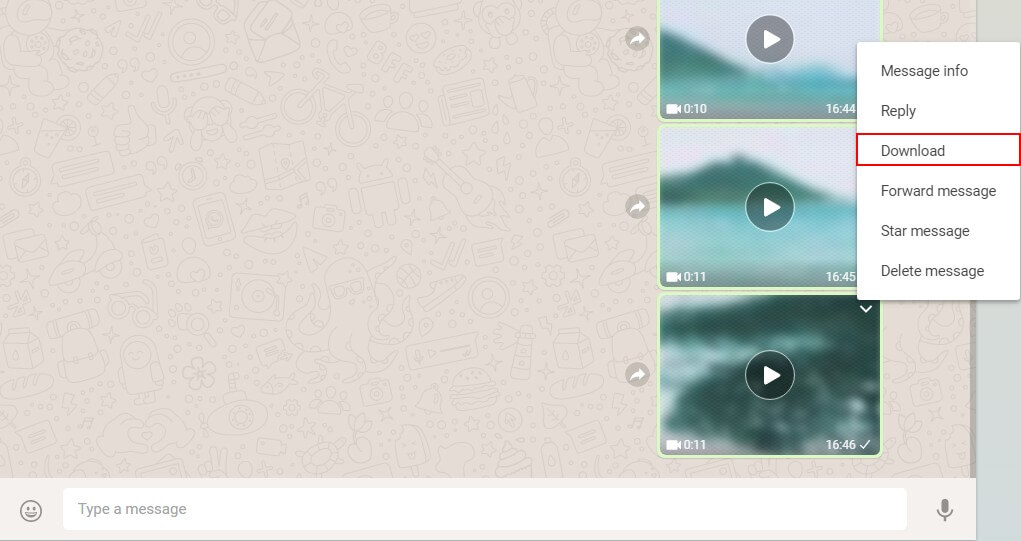 download and save whatsapp videos on computer